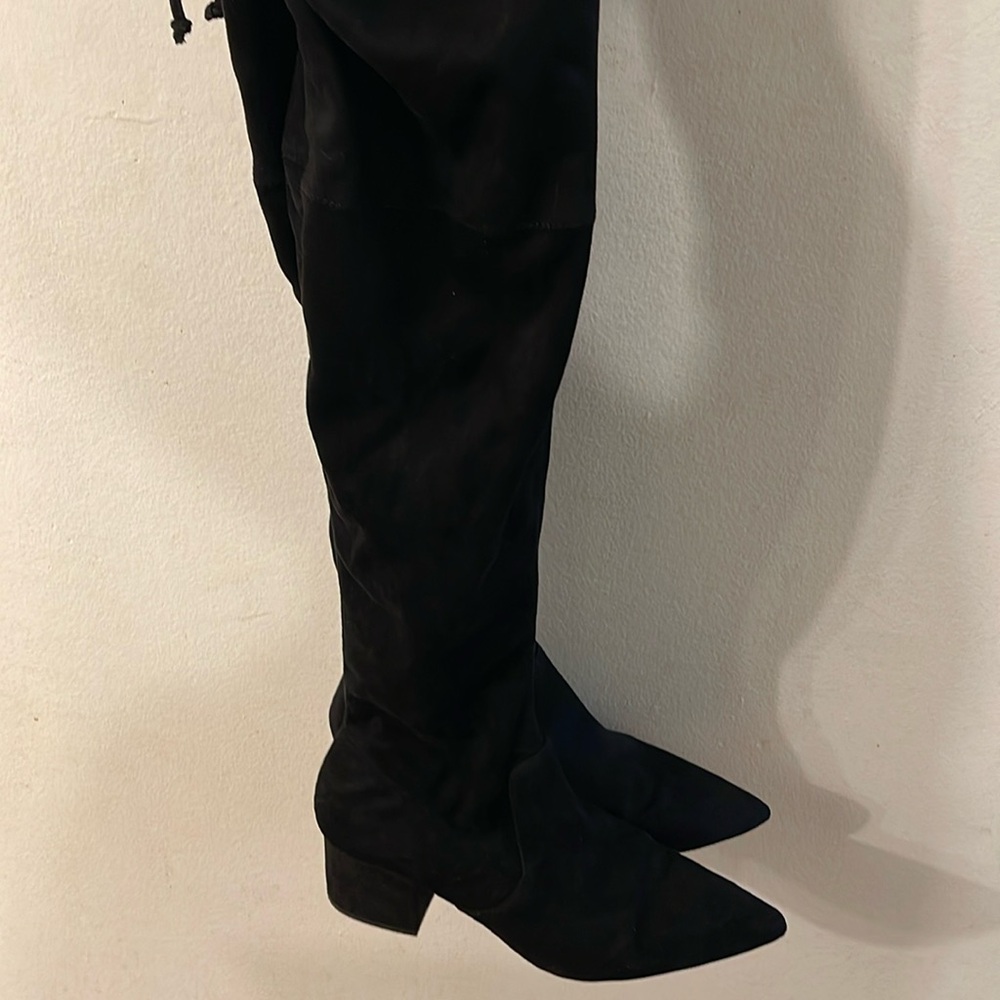 Women’s thigh high faux suede boot